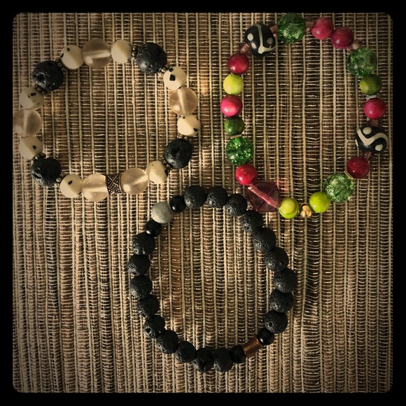 Accessories - BOHO stack of 3❤️💜💚